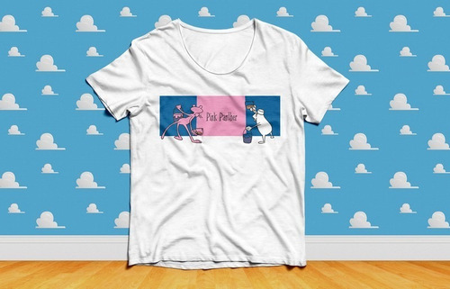Imagen 1 de 2 de Remera Pantera Rosa Pink Panther (dama/unisex)