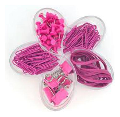 Kit Clips Flor De Lotus Pink Set