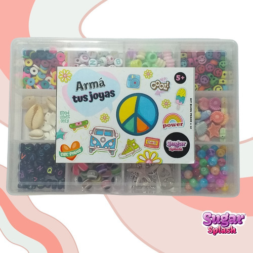 Imagen 5 de 9 de Kit Arma Tus Joyas Pulseras Collares Bijou Diseño Hippie