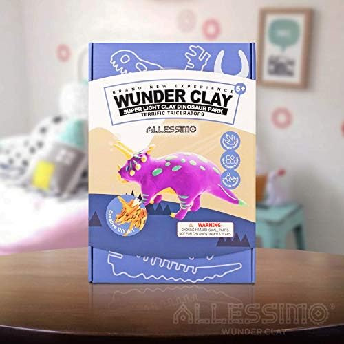 Allessimo - Wunderclay 3d Air-dry Clay Puzzle Triceratops Cl