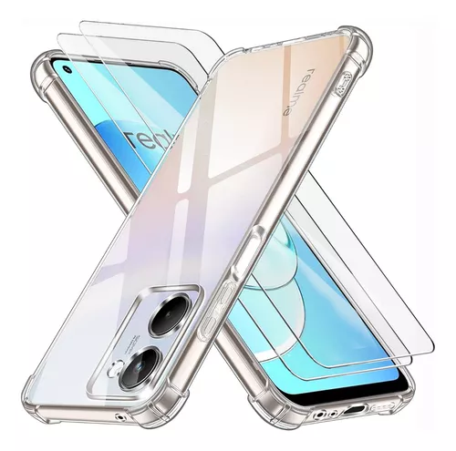 ZMONE Funda para Realme 10 Case Mica de Vidrio Cristal Templado [2