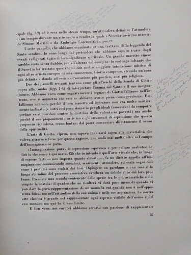 Libro Antiguo Sassetta Bernard Berenson Firmado Dedicad 1946