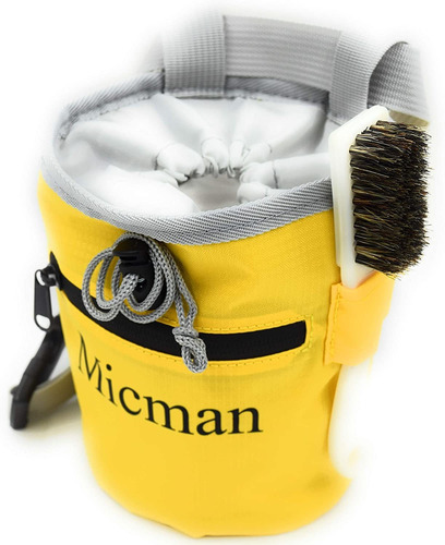 Micman Premium Escalada Bolsa De Magnesio Con Tiza Cepillo I