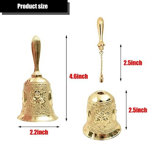 Hokpa Campana De Mano, Campana De Llamada Dorada Campanas De