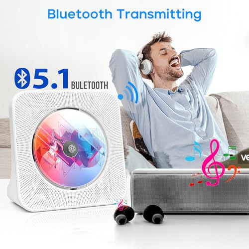 Pack De Reproductor Cd Bluetooth Hi-fi Con Altavoces