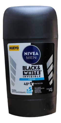Pack X 3 Desodorante Barra Nivea Black & White Fresh