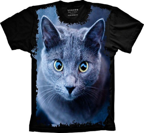 Camiseta Plus Size Gato - Animais