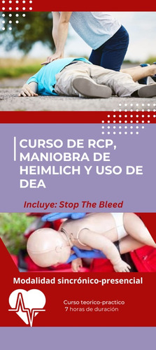 Curso De Rcp, Maniobra De Heimlich, Uso De Dea Y Más !