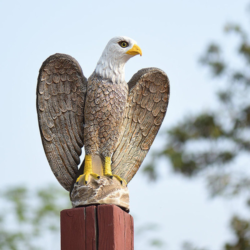 Grande Águia Falcão Scarer Estátua Protetor Deterrent