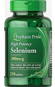 Selenio 200mcg Puritan's Pride 250 Tablets Selenium