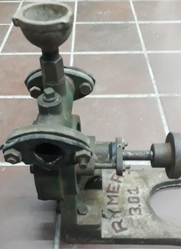 Bomba De Agua Antigua Platina Y Soporte Motor Leadescripcion (Usado)