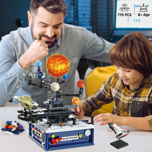 Juegos De Construcción De Sistema Solar Con Luz Juguetes De