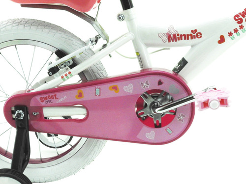 Bicicleta Infantil Para Minnie Rodado 16 Paseo Nena/niña Color Blanco Tamaño Del Cuadro 16