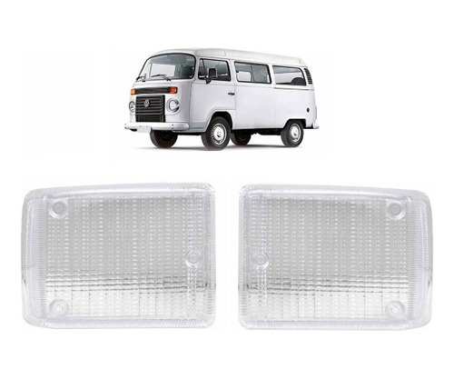 Lentes Piscas Setas Cristal Vw Kombi Clipper 1976 A 2014