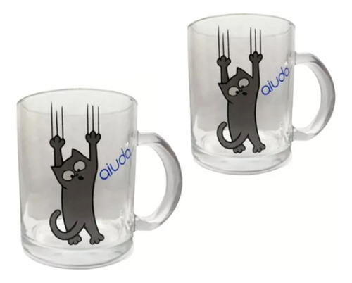 Taza Gato Taza Vidrio Gatito