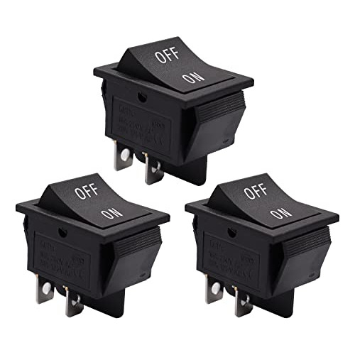 3 Interruptores Basculantes De Barco Snap-in 4 Pines Dp...