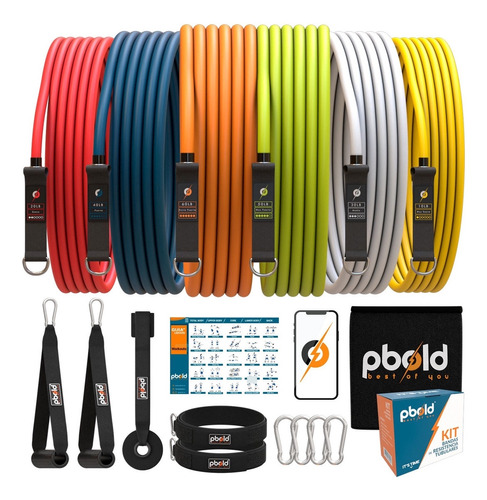 Kit Bandas Elasticas Tubulares Ejercicio Resistencia Pbold