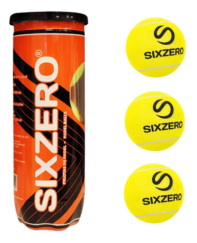 Pelota Pádel Classic Sixzero® Tubo 3 Unid.