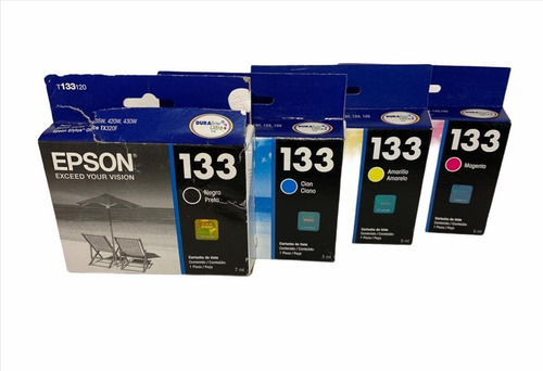 Epson Combo X4 Cartuchos Originales 133 235w 420w 430w 320f