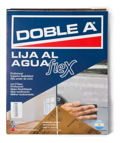 Pack 50 Lijas Al Agua Doble A | Grano 60 A 600