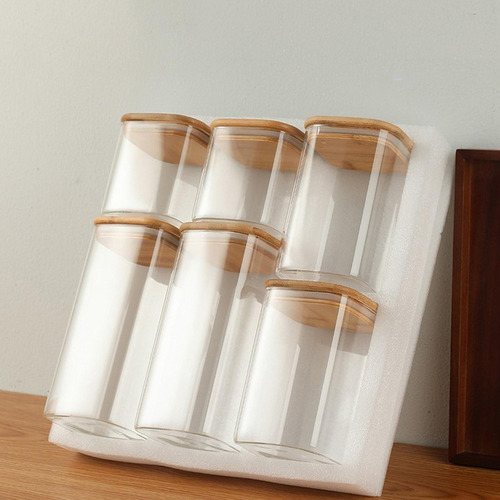 Frascos De Vidrio Con Tapa De Bambú, Organización De