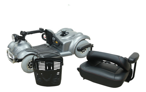 Cadeira De Rodas Motorizada Freedom Mirage Rx Com Ré Titânio