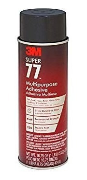 3m 77 Súper Adhesivo Multiuso Aerosol, Claro 16.7 Oz. Lata D