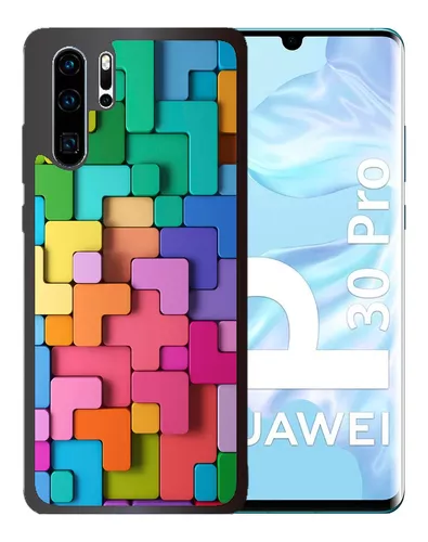 Funda Huawei P30 Pro Tpu Tetris De Colores Uso Rudo