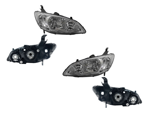 Par De Faros Civic 2004-2005 Opt