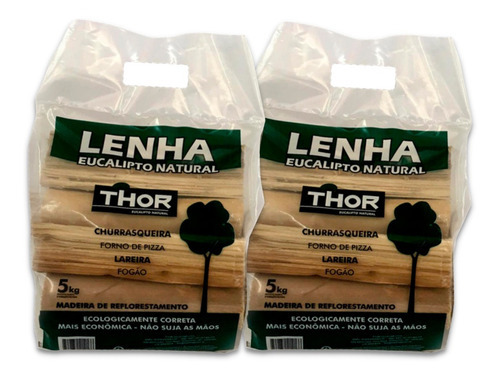 Kit Lenha De Eucalipto Especial Thor 10kg