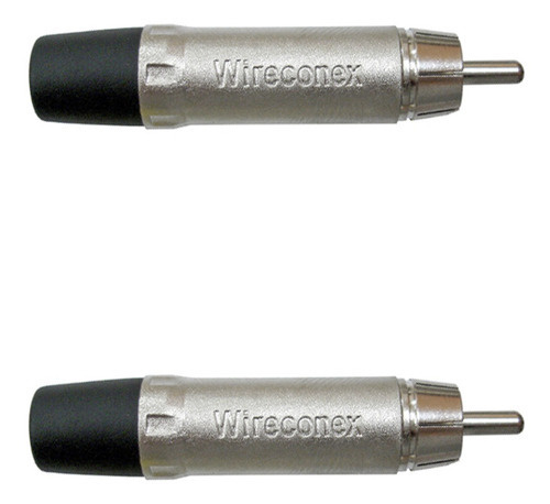 Conector Linha Rca Macho - Wireconex Universal - 02 Unidades