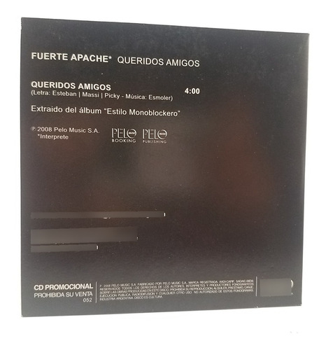 Queridos Amigos Fuerte Apache Cd Pelo Promo Simple Mb (Usado)