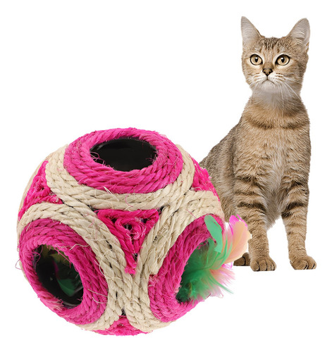 Juguete Rascador Gatos Pelota Interactiva Juego Roro Cosas De Gato Rascadores 