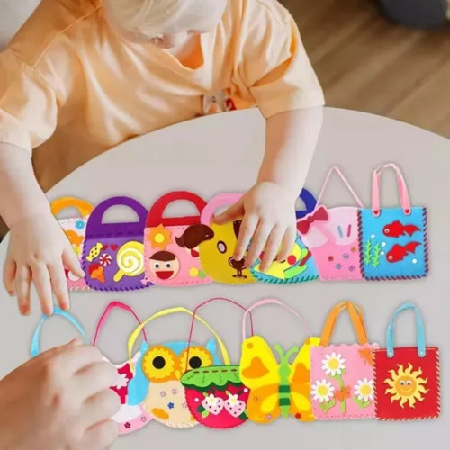 Bolsa De 14 Piezas, Bolsa Infantil No Tejida Hecha A Mano, S