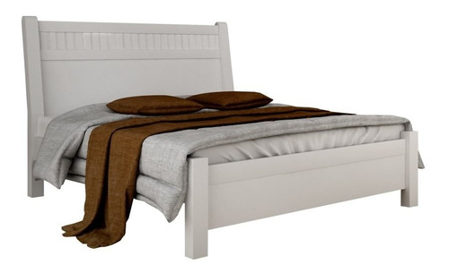 Cama De Casal 185 Móveis Valverde Cor Neve