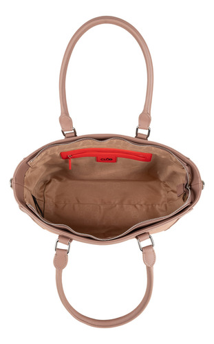 Bolsa Tote Cloe Oreli Grande Color Nude