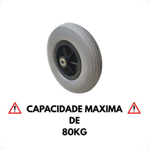 Pneu 200x50 Maciço C/ Roda Cadeira Rodas Manual Motorizada