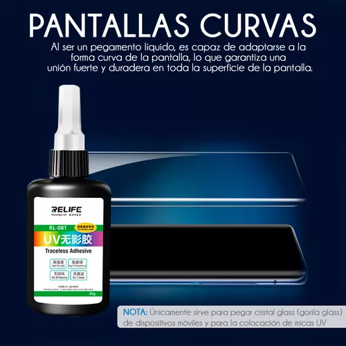 Pegamento UV para pantalla táctil de teléfono móvil, líquido óptico,  transparente, pegamento de pantalla de explosión para reparación de  pantalla táctil, para Huawei, iPhone, SAMSUNG, 50ml - AliExpress