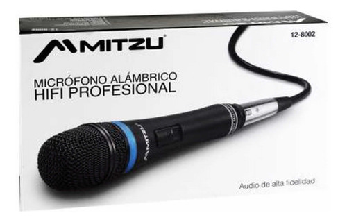 Micrófono Alámbrico Mitzu Hifiprofesional Cable 3 M