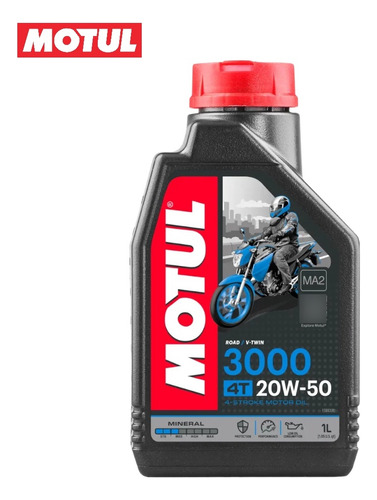 Aceite 20w-50 Mineral 4 Tiempo Marca Motul 