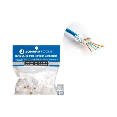 Conectores Rj45525 Cat5e Rj45 De Paso Través (paquete ...