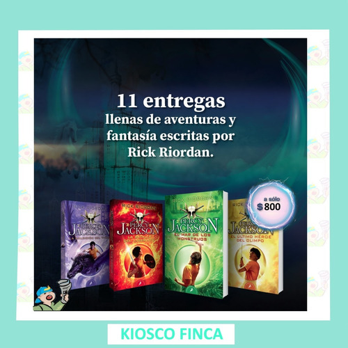 Imagen 4 de 10 de Colecccion Percy Jackson Clarin Rick Riordan Varios Titulos