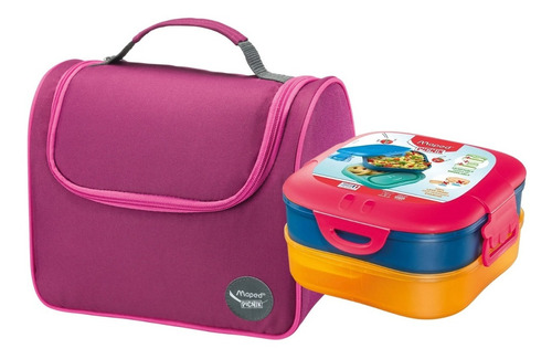 Set Lunchera Térmica + Maped Contenedor Escolar Infantil