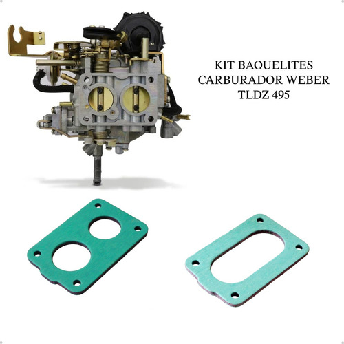 Kit Jogo Juntas Completo Com Baquelites Carburador Tldz 495