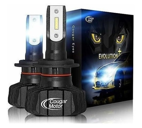 Cougar Motor H7 Bombilla Led, 12000lm Silencioso 6500k Blanc