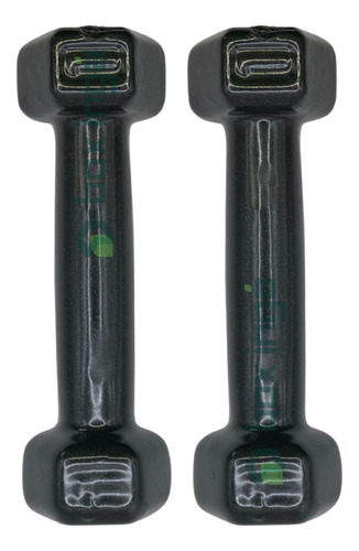 Kit Halteres Sextavados Emborrachados - Pares De 1 A 5 Kg