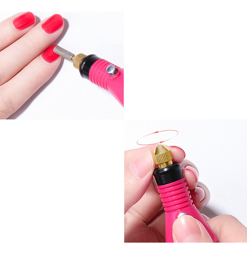 Rectificadora De Uñas Portátil, Set De Pulido Eléctrico Mini