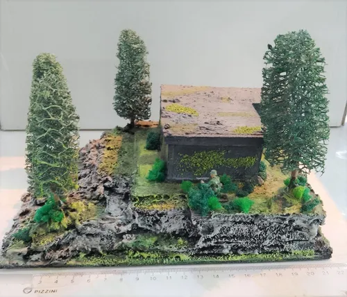 Diorama Bunker Alemán Más Cañon Pak 40 - Escala 1/72 (Usado)