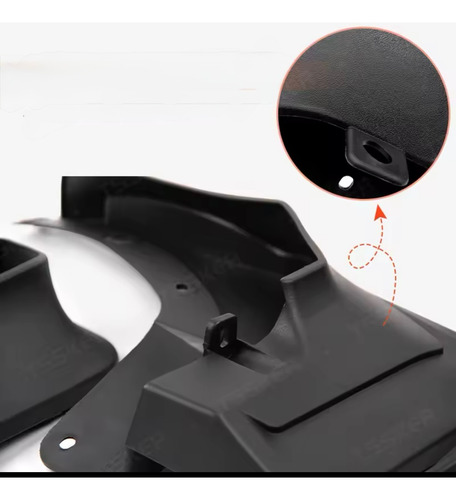 Kit 4 Pz Loderas Guardabarros Toyota Avanza 2022-2025
