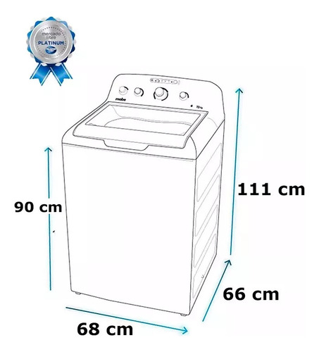 Protector Para Lavadora LG 21 Kilos De Panel Afelpada